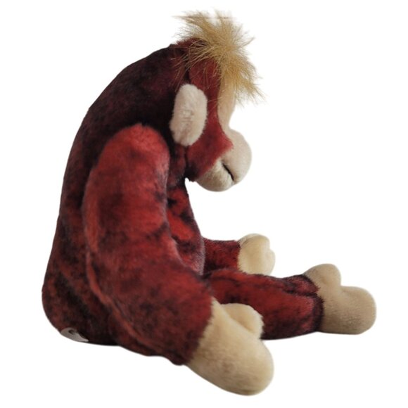 Ty Beanie Buddies Schweetheart Monkey Plush Red Realistic Chimp Orangutan VTG - Picture 5 of 11